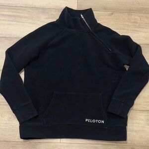 Peloton Black side Quarter-Zip Sweatshirt womans size small